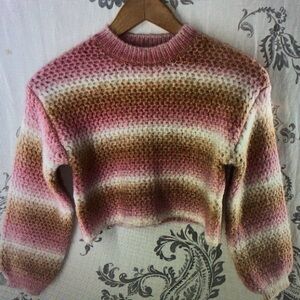 Kids Pink and Brown Sweater